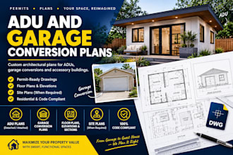 design adu and garage conversion architectural plans