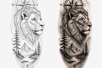 design professional tattoo and custom tattoo