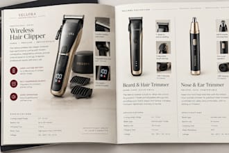design product booklets, product catalogs and product brochures for brands