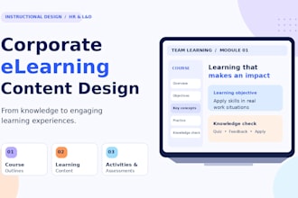 design engaging corporate training and elearning content