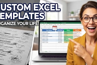 build automated excel trackers, templates, and spreadsheets