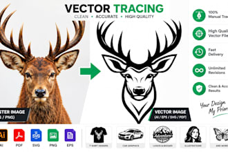 convert your image to vector, redraw and vectorize