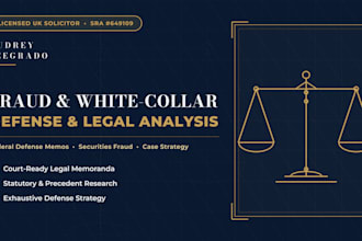 draft a professional white collar criminal defense memorandum