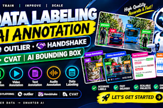 data labeling, ai annotation, outlier handshake annotation, cvat ai bounding box