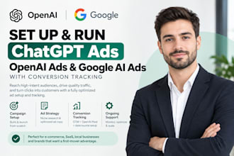 setup and run chatgpt ads openai ads ai overview ads with conversion tracking