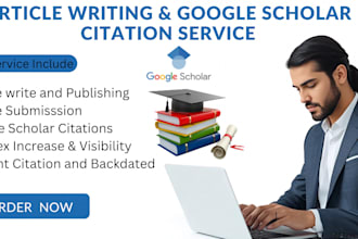 write article and publish in google scholar indexed journal, increase citation