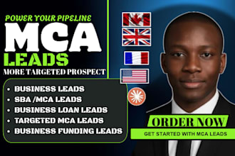 generate targeted mca leads and business loan leads