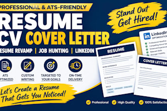 be your resume writing, cv, job hunting, ats resume, cover letter, resume revamp