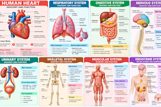 design medical infographics and nursing educational posters