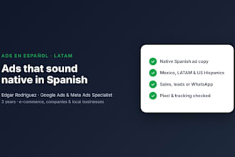 create spanish facebook and instagram ads for latin america
