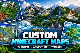 create custom minecraft maps, survival worlds, adventure maps and terrain builds