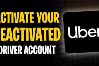 reactivate deactivated uber, amazon flex, uber eat account