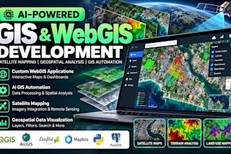 develop ai powered gis automation webgis interactive stallite map application
