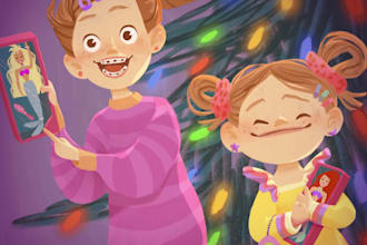 children story book illustration children story book