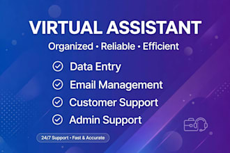 be your virtual assistant for data entry and typing work