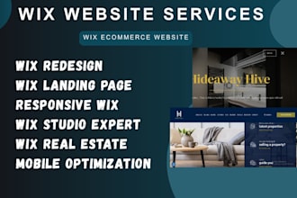 redesign wix website modern wix ecommerce wix landing page wix studio expert