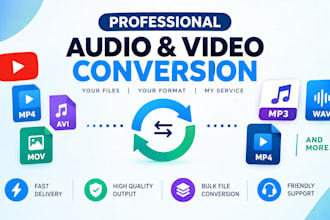 convert video to mp3, mp4, wav, and other formats