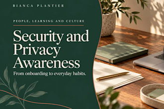 create security and privacy awareness training for your team