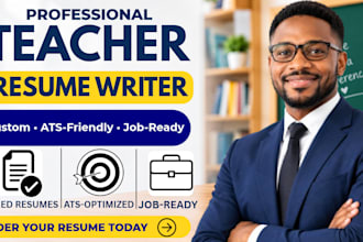 write a professional ats friendly teacher resume for job applications