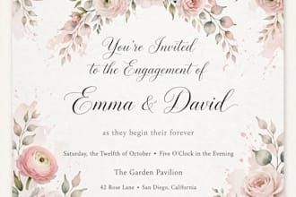design attractive posters and wedding invitation cards
