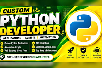 build python automation scripts, ai bots, api integrations for web scraping