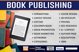 do book publishing on amazon kdp, book formatting, amazon kindle ebook publish,