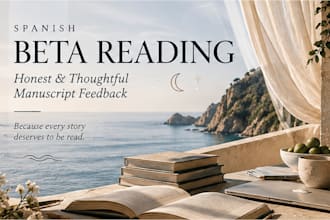 beta read your spanish novel and provide honest feedback