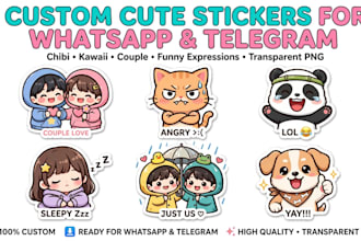 create custom whatsapp stickers and telegram stickers from your photos