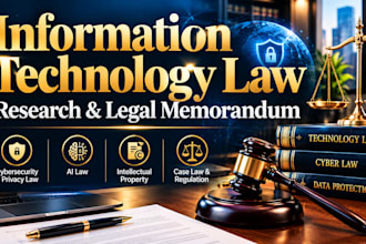 research information technology law and write legal memorandums