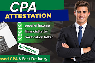 do CPA audited financial statement, letter of attestation, CPA letter cpa verify
