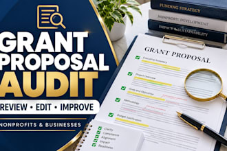 review rejected grant proposal for nonprofit or any business for grant approval