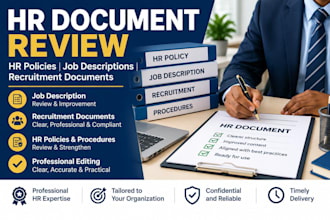 review HR policies and recruitment documents