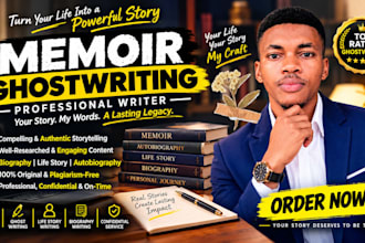 ghostwrite your memoir and autobiography ghostwriter nonfiction ebook writer