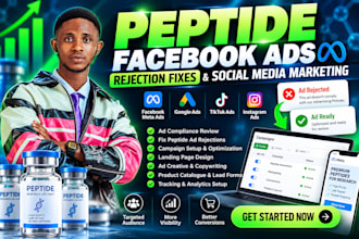fix peptide ads issues peptide meta ads google marketing peptide website SEO
