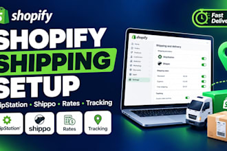 setup shopify shipping rates, shipstation, shippo and fulfillment