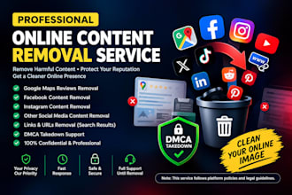 provide dmca takedown and remove unauthorized content online