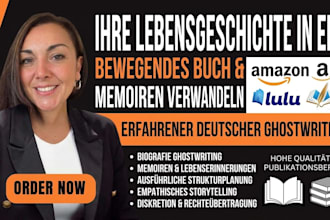 german book ghostwriting and professional book layout for self publishing