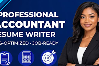 write a professional ats friendly accountant resume or CV