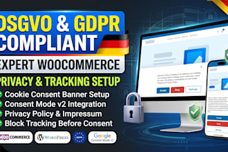 configure woocommerce dsgvo cookie consent tracking and privacy setup