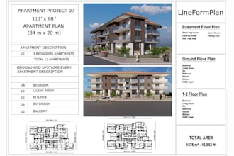 create complete multifamily architectural construction drawings