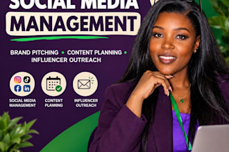 manage social media and write brand pitches