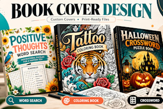 design word search puzzle books, activity book, amazon kdp, crossword
