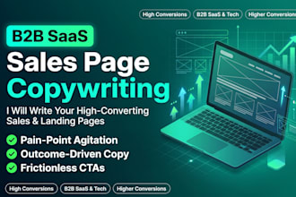 write a high converting b2b saas or service sales page