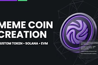 create and deploy a custom meme coin token on solana or evm