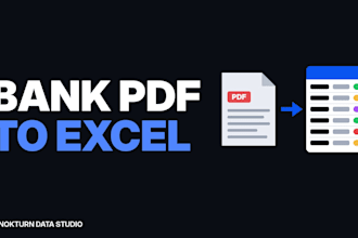 convert bank statement pdf to excel, categorized for your bookkeeper