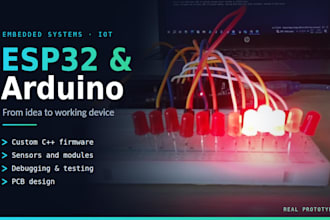 develop arduino and esp32 firmware, iot projects