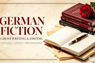 ghostwrite rewrite edit german comic romance novels and fiction stories lektorat
