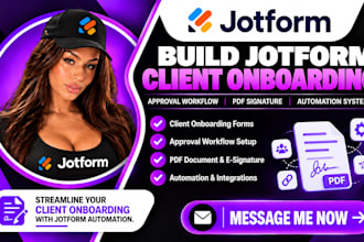 build jotform client onboarding approval workflow pdf signature automation syste