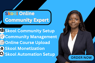 create online course content skool course creation skool online community setup
