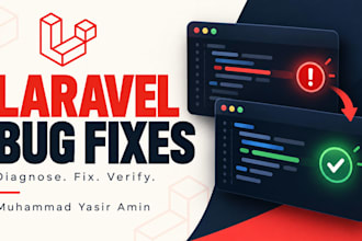 fix laravel bugs and errors in your PHP web application